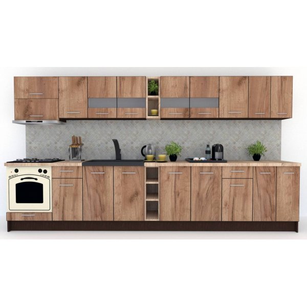 Bucatarie MARINA NEW 380 Wenge / Decor K004
