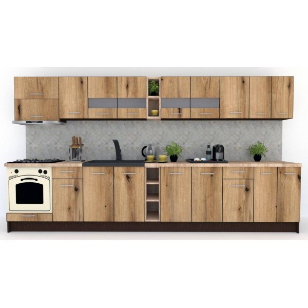 Bucatarie MARINA NEW 380 Wenge / Decor K365