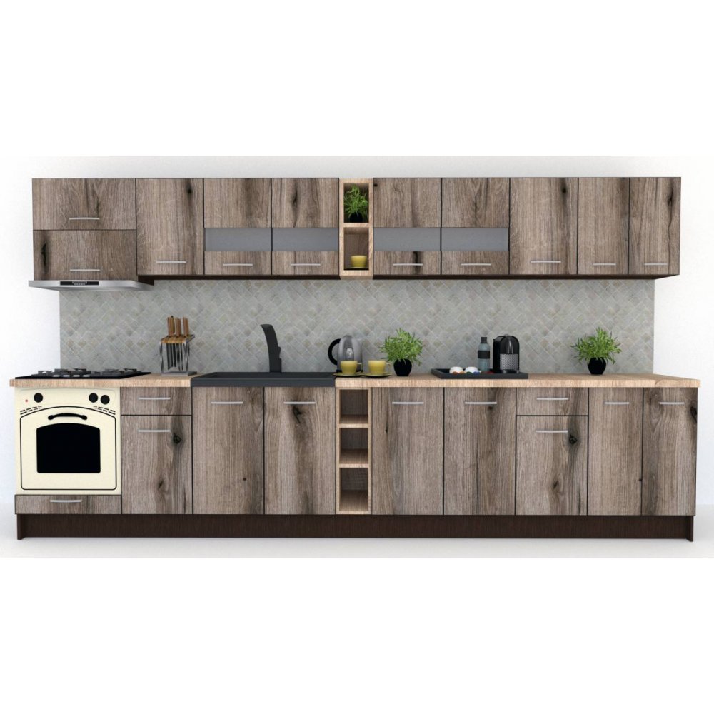 Bucatarie MARINA NEW 380 Wenge / Decor K366