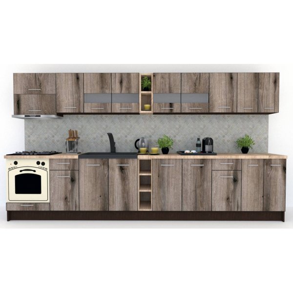 Bucatarie MARINA NEW 380 Wenge / Decor K366