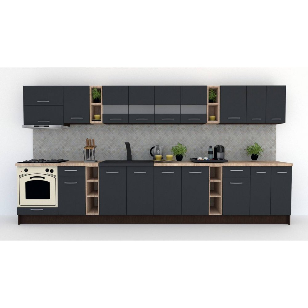 Bucatarie MARINA NEW 400 Wenge / Decor 0164