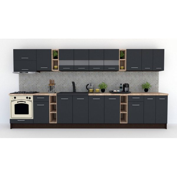 Bucatarie MARINA NEW 400 Wenge / Decor 0164