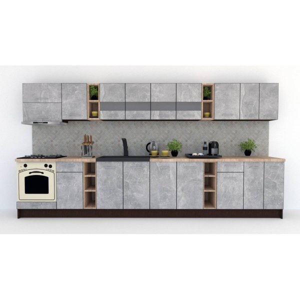 Bucatarie MARINA NEW 400 Wenge / Decor 4298