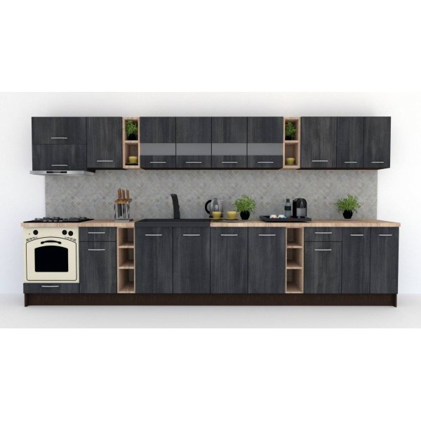 Bucatarie MARINA NEW 400 Wenge / Decor 8509