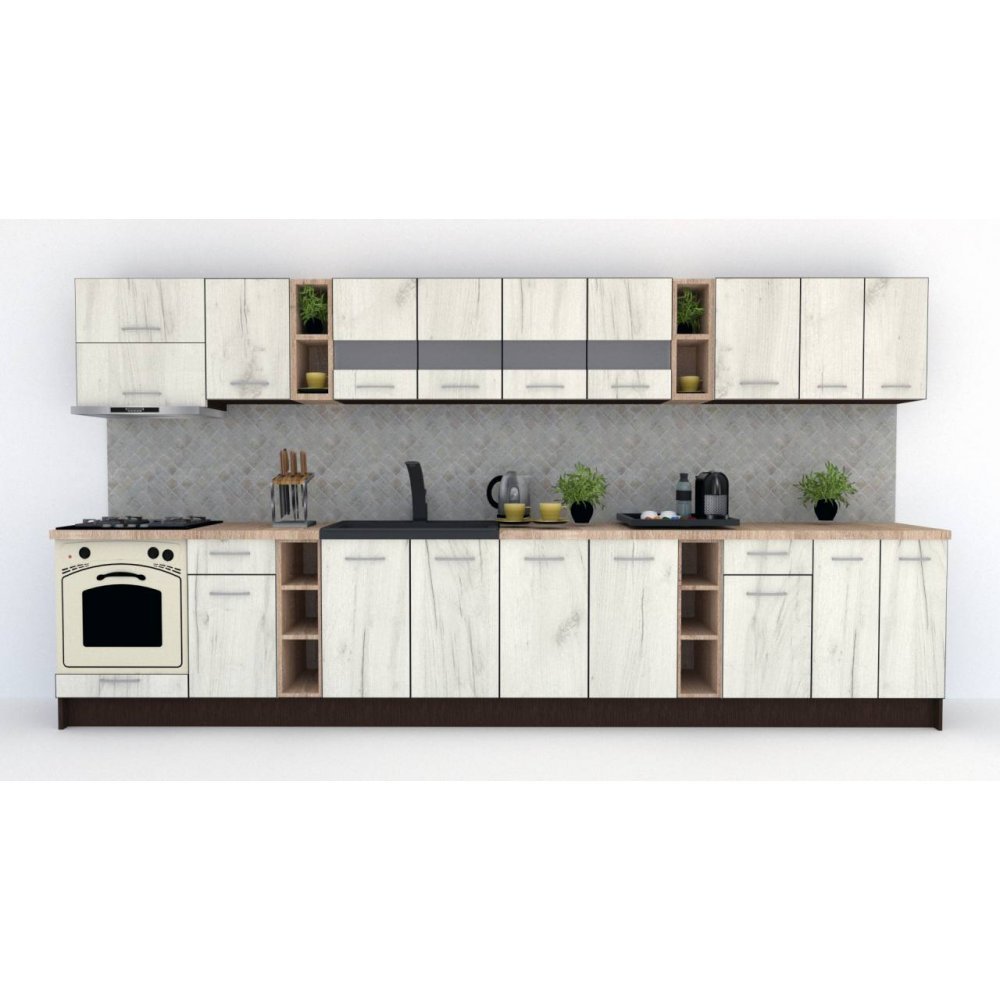 Bucatarie MARINA NEW 400 Wenge / Decor K001