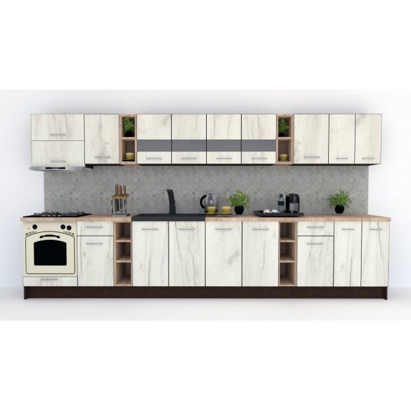 Bucatarie MARINA NEW 400 Wenge / Decor K001