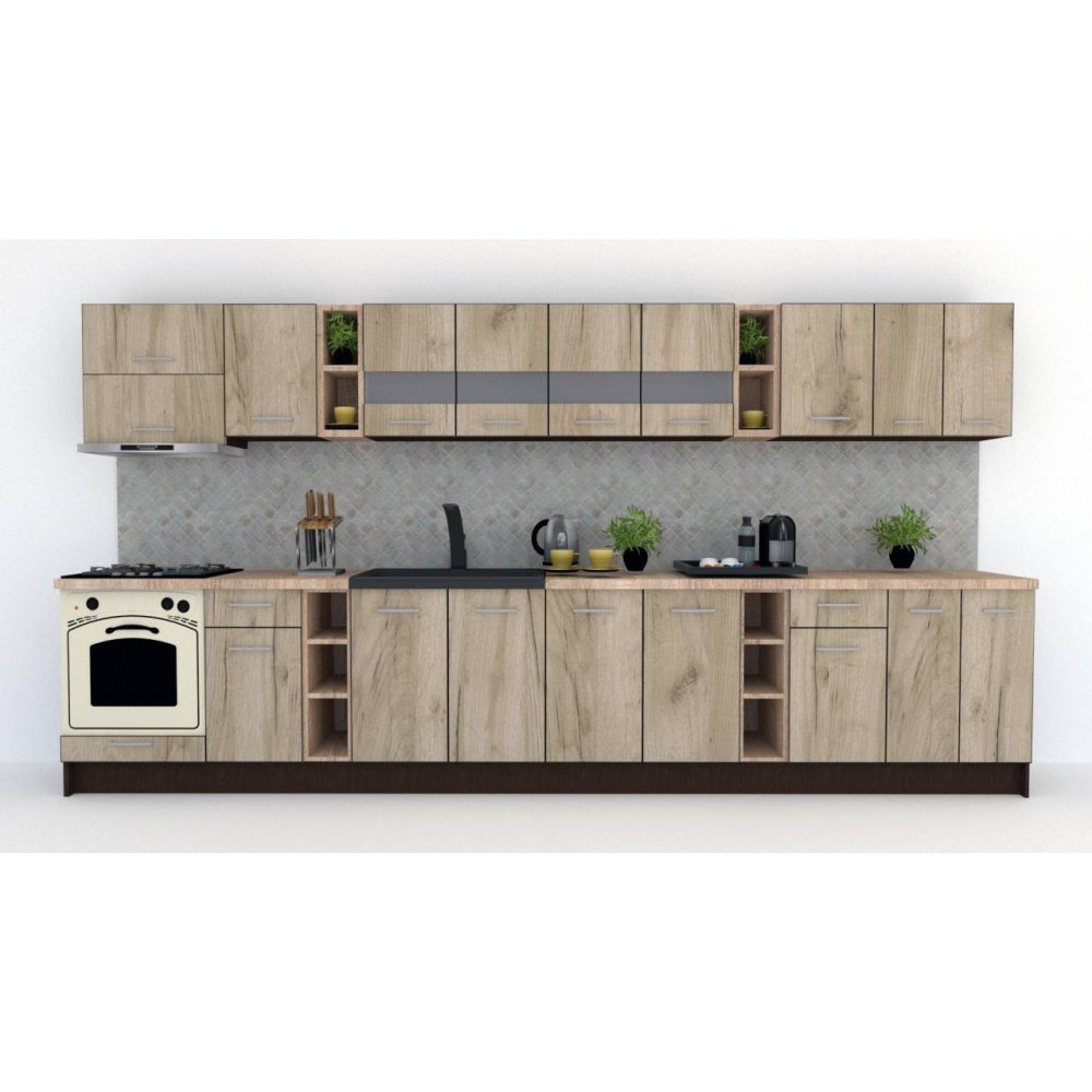 Bucatarie MARINA NEW 400 Wenge / Decor K002
