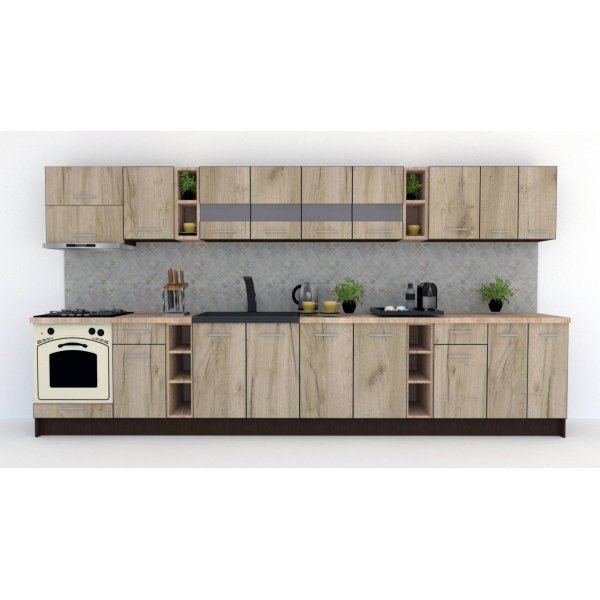 Bucatarie MARINA NEW 400 Wenge / Decor K002
