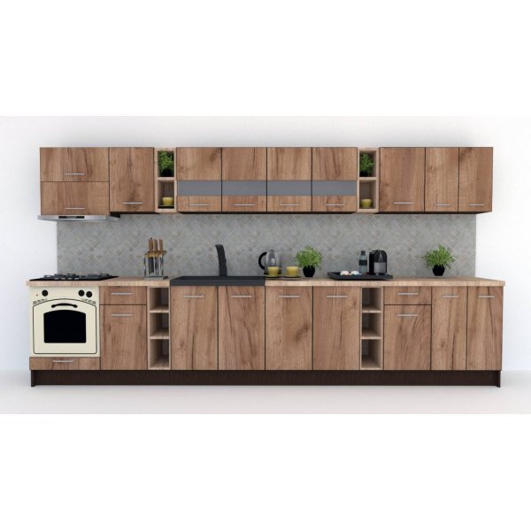 Bucatarie MARINA NEW 400 Wenge / Decor K004