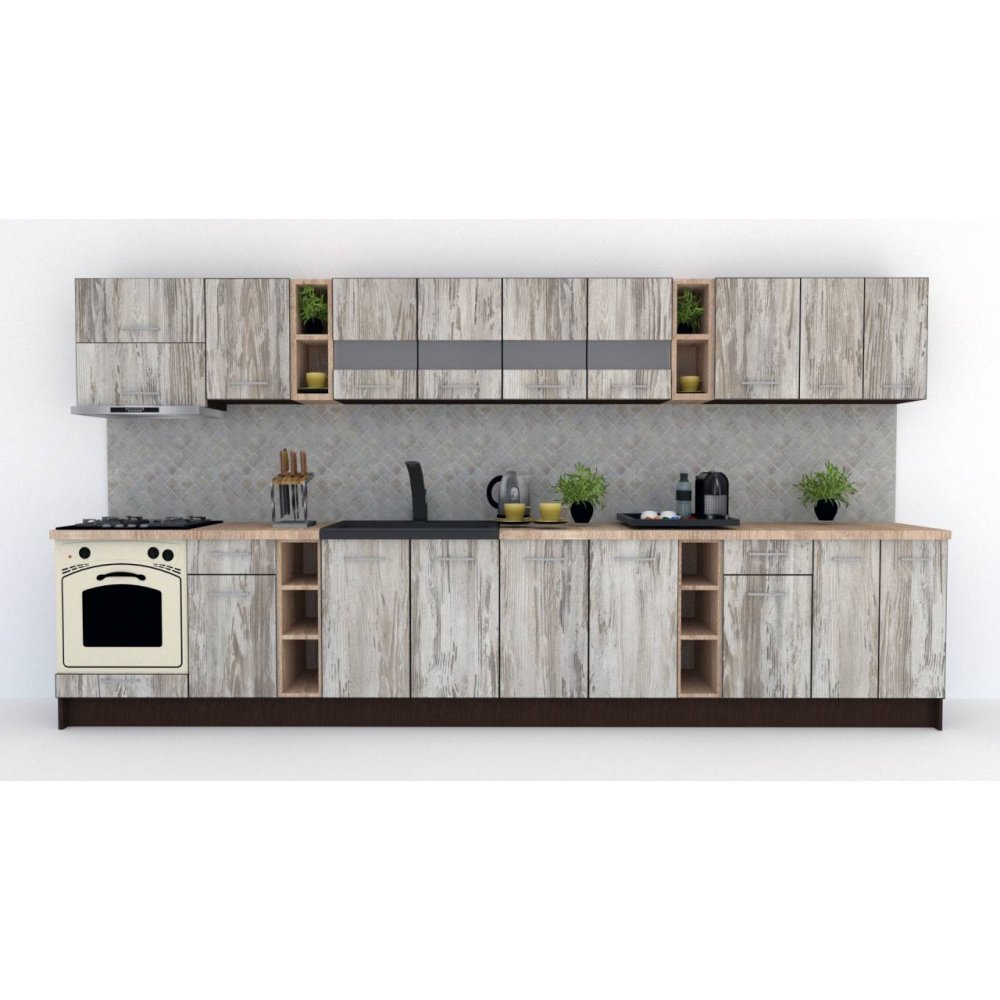Bucatarie MARINA NEW 400 Wenge / Decor K084