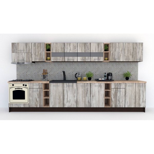 Bucatarie MARINA NEW 400 Wenge / Decor K084