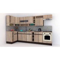 Bucatarie de Colt COSSY NEW ST. 120-320, Stejar Sonoma