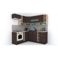 Bucatarie de Colt COSSY NEW 180-200 ST. Wenge / Decor 8548