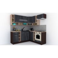 Bucatarie de Colt COSSY NEW 180-200 DR. Wenge / Decor 8509
