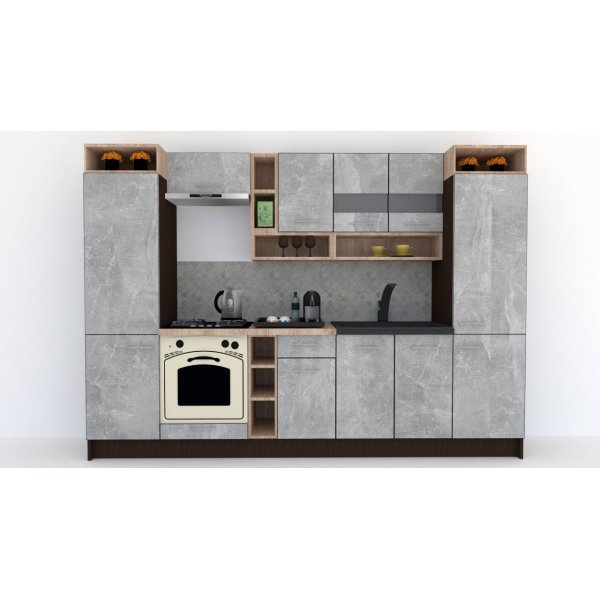 Bucatarie COSSY NEW 300 Wenge / Decor 4298