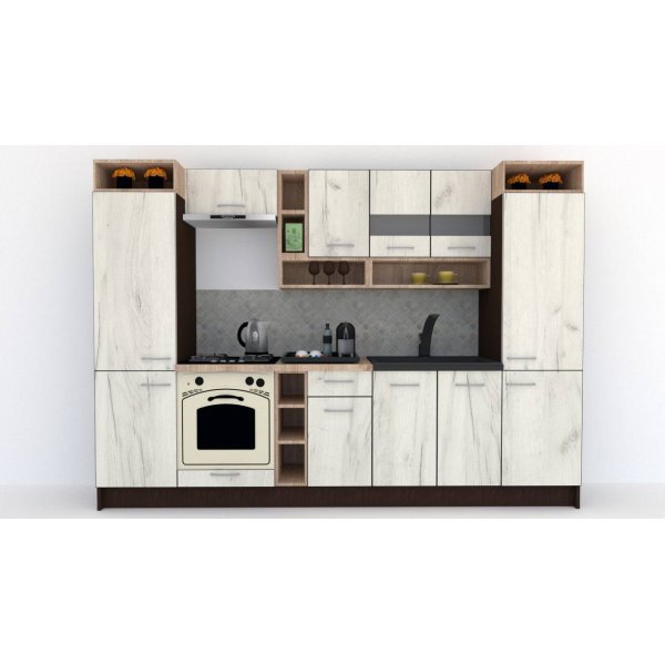 Bucatarie COSSY NEW 300 Wenge / Decor K001