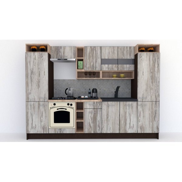 Bucatarie COSSY NEW 300 Wenge / Decor K084