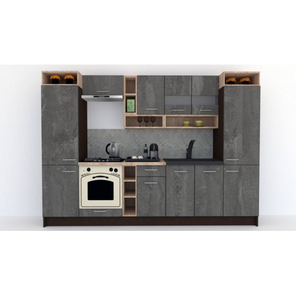 Bucatarie COSSY NEW 300 Wenge / Decor K352