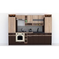 Bucatarie COSSY NEW 300 Wenge / Stejar Sonoma