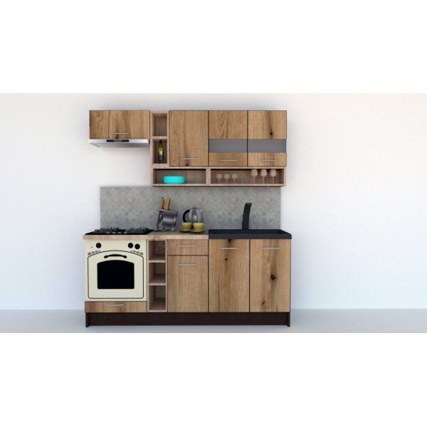 Bucatarie COSSY NEW 200 Wenge / Decor K365