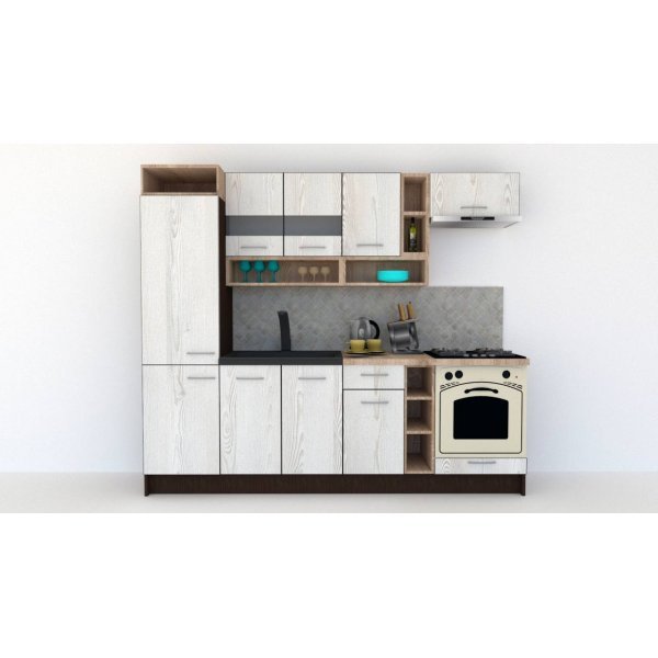 Bucatarie COSSY NEW 250 A2 Wenge / Decor K010