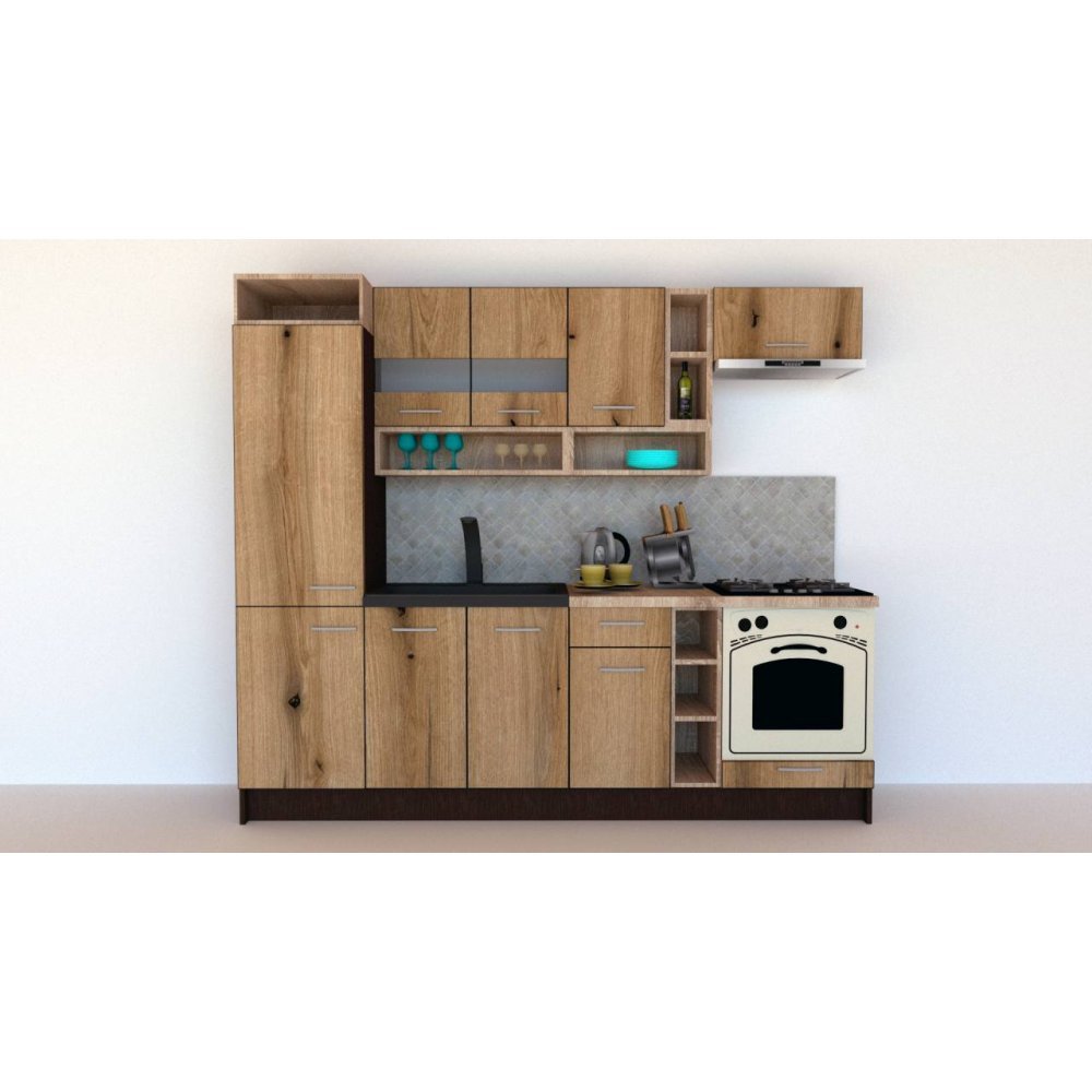 Bucatarie COSSY NEW 250 A2 Wenge / Decor K365