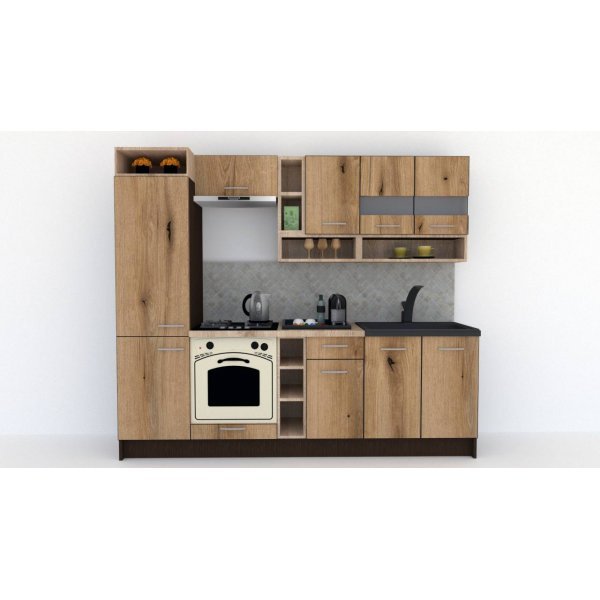 Bucatarie COSSY NEW 250 B1 Wenge / Decor K365