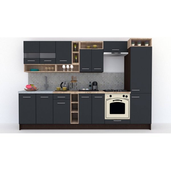 Bucatarie COSSY NEW 310 A1 Wenge / Decor 0164