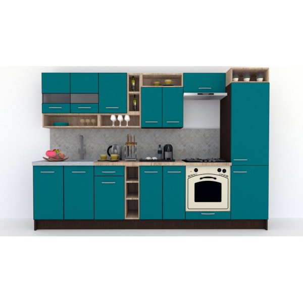 Bucatarie COSSY NEW 310 A1 Wenge / Decor 0245