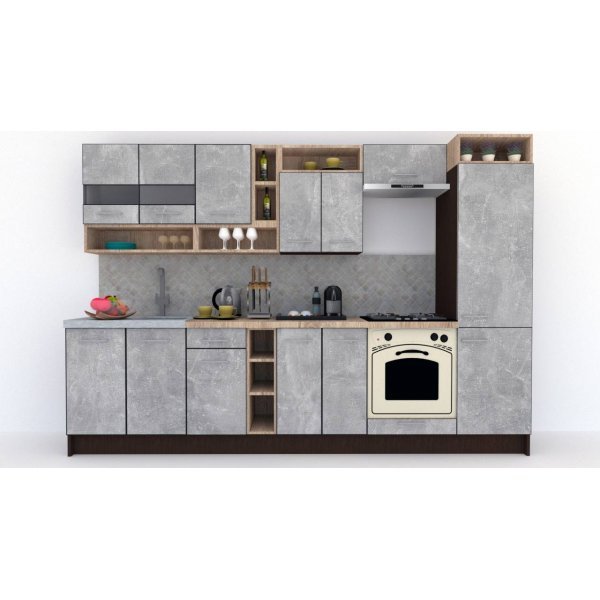Bucatarie COSSY NEW 310 A1 Wenge / Decor 4298