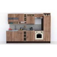 Bucatarie COSSY NEW 310 A1 Wenge / Decor K004