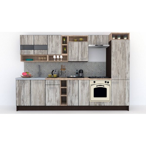 Bucatarie COSSY NEW 310 A1 Wenge / Decor K084