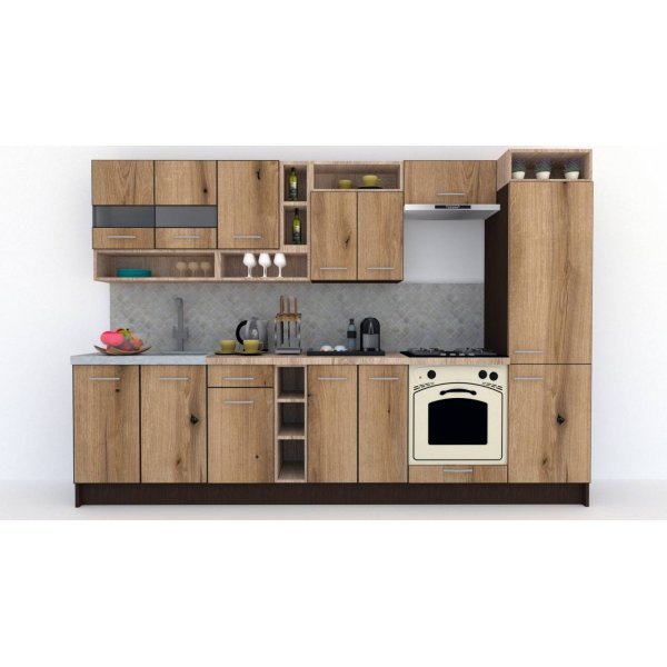 Bucatarie COSSY NEW 310 A1 Wenge / Decor K365