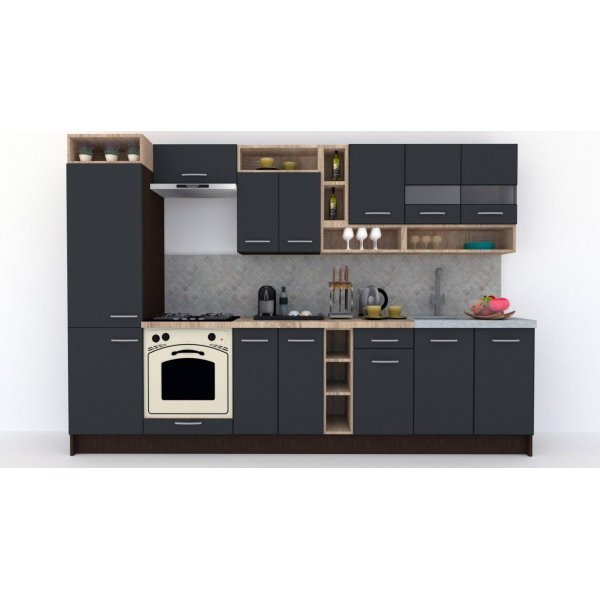 Bucatarie COSSY NEW 310 A2 Wenge / Decor 0164