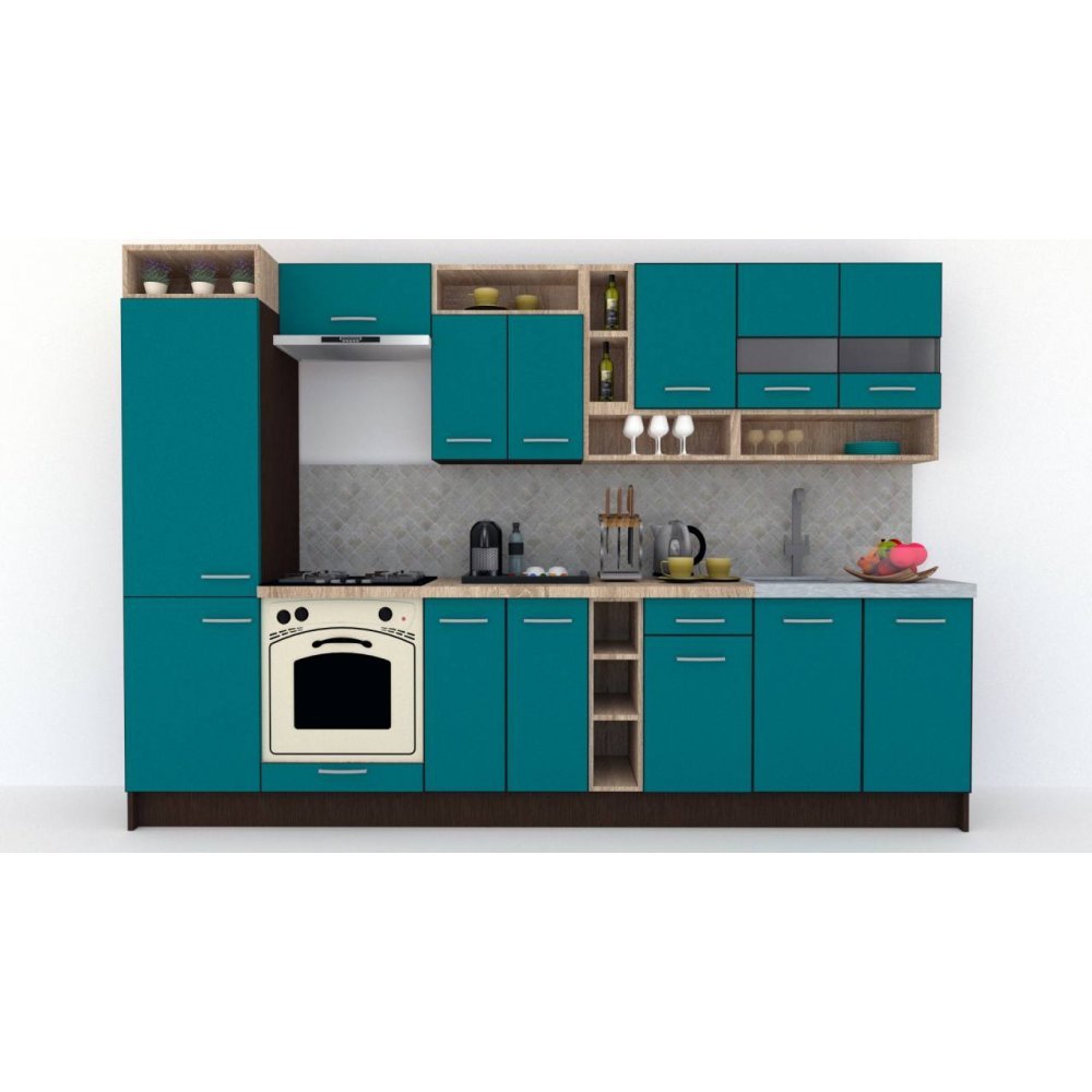 Bucatarie COSSY NEW 310 A2 Wenge / Decor 0245