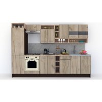 Bucatarie COSSY NEW 310 A2 Wenge / Decor K002