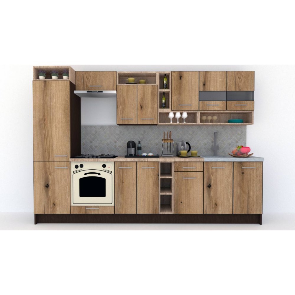 Bucatarie COSSY NEW 310 A2 Wenge / Decor K365