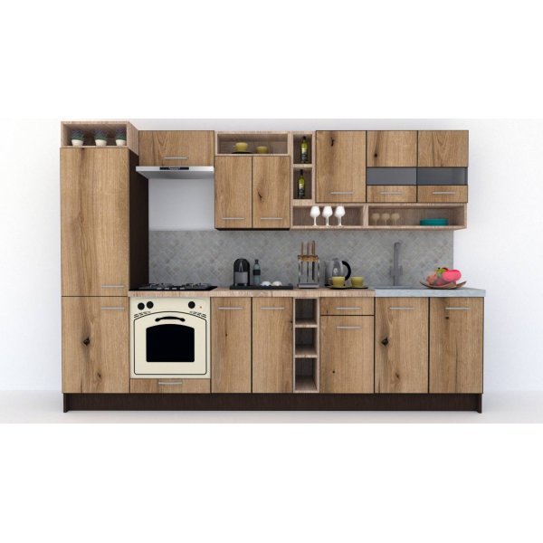Bucatarie COSSY NEW 310 A2 Wenge / Decor K365