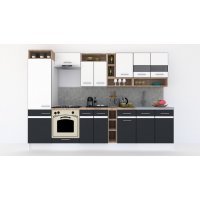 Bucatarie COSSY NEW 310 A2 Alb / Gri