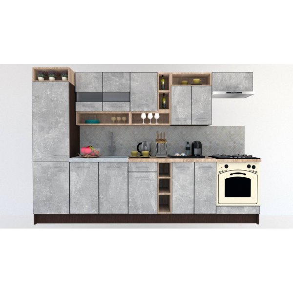 Bucatarie COSSY NEW 310 B1 Wenge / Decor 4298