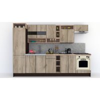 Bucatarie COSSY NEW 310 B1 Wenge / Decor K002