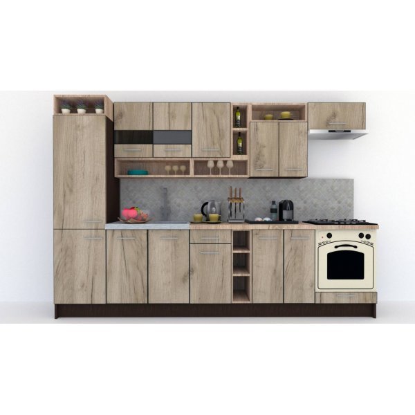 Bucatarie COSSY NEW 310 B1 Wenge / Decor K002