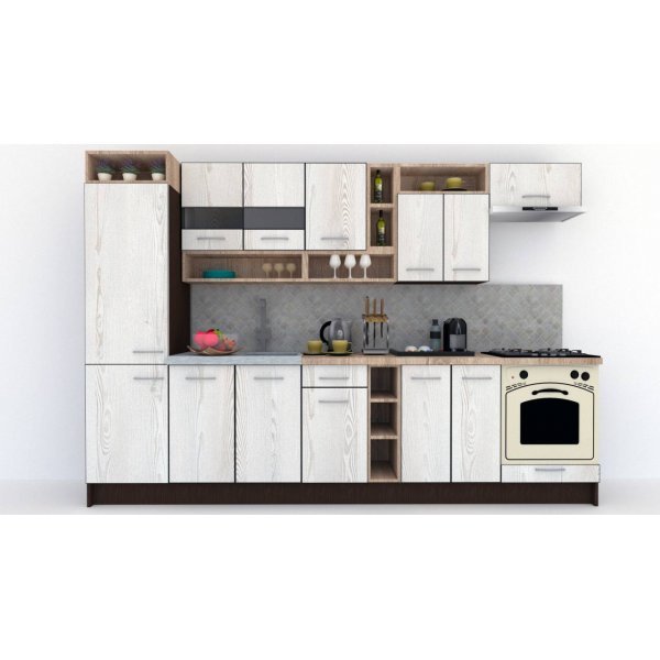 Bucatarie COSSY NEW 310 B1 Wenge / Decor K010