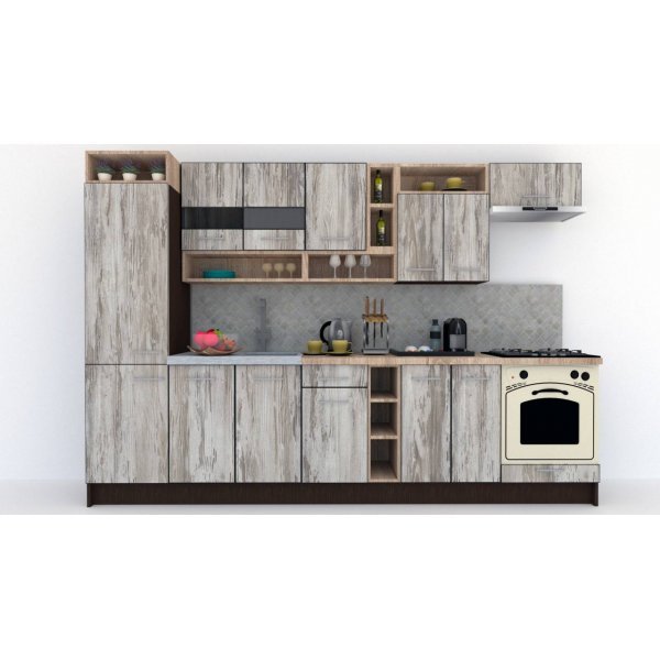 Bucatarie COSSY NEW 310 B1 Wenge / Decor K084