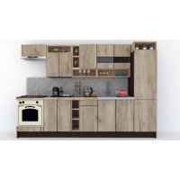 Bucatarie COSSY NEW 310 B2 Wenge / Decor K002