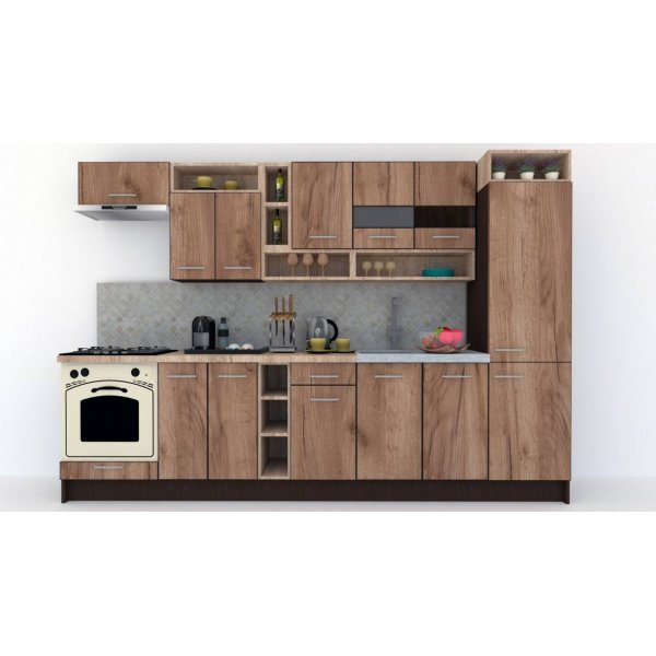 Bucatarie COSSY NEW 310 B2 Wenge / Decor K004