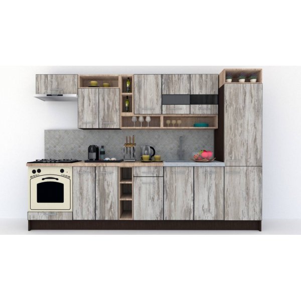 Bucatarie COSSY NEW 310 B2 Wenge / Decor K084