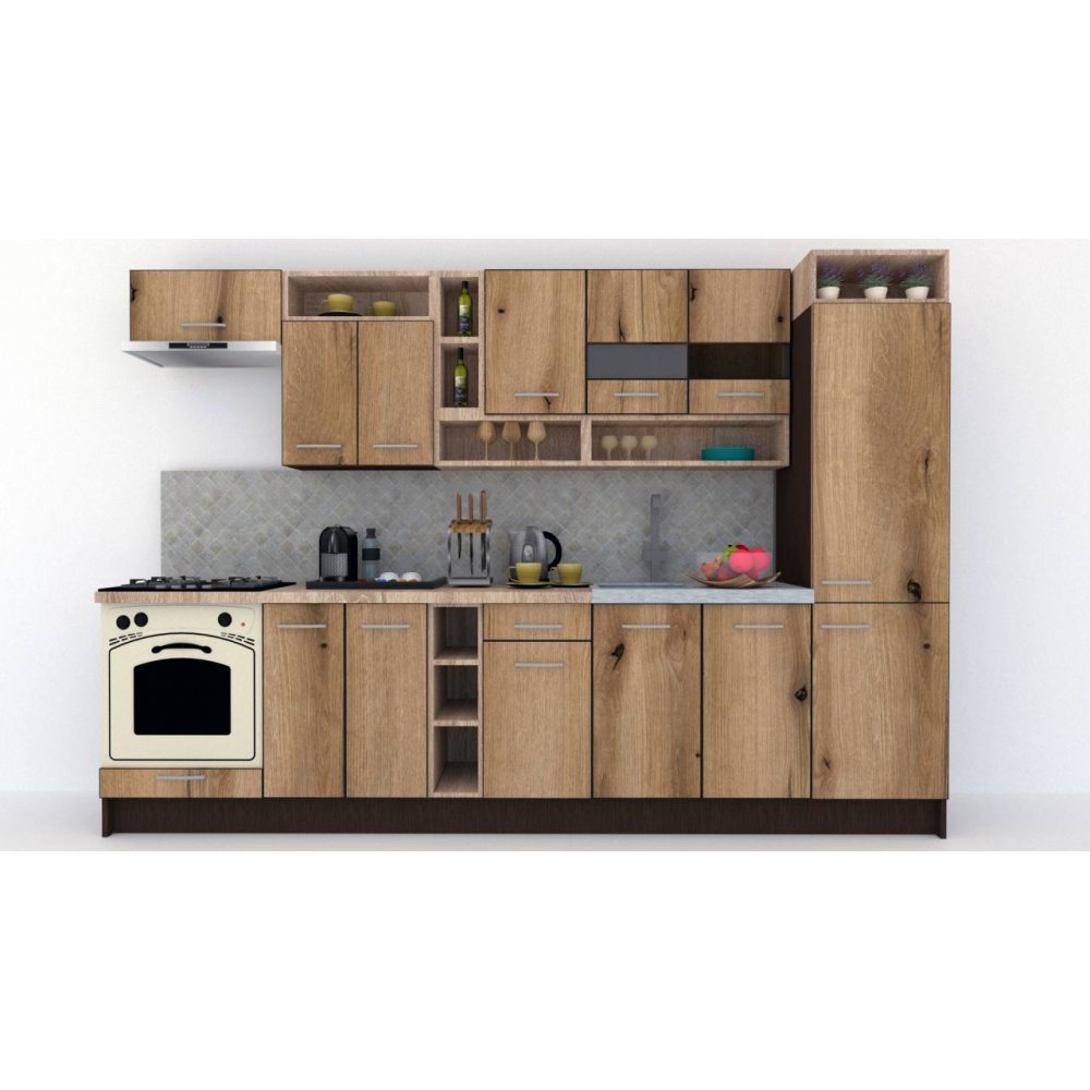 Bucatarie COSSY NEW 310 B2 Wenge / Decor K365