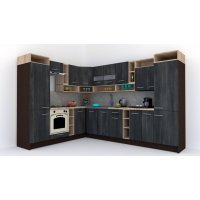 Bucatarie de Colt COSSY NEW ST. 230-310 Wenge / Decor 8509