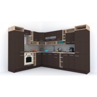Bucatarie de Colt COSSY NEW ST. 230-310 Wenge / Decor 8548